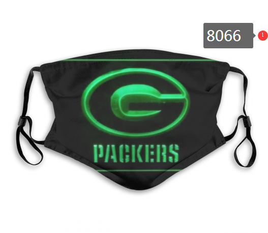 NFL 2020 Green Bay Packers #3 Dust mask with filter->nfl dust mask->Sports Accessory